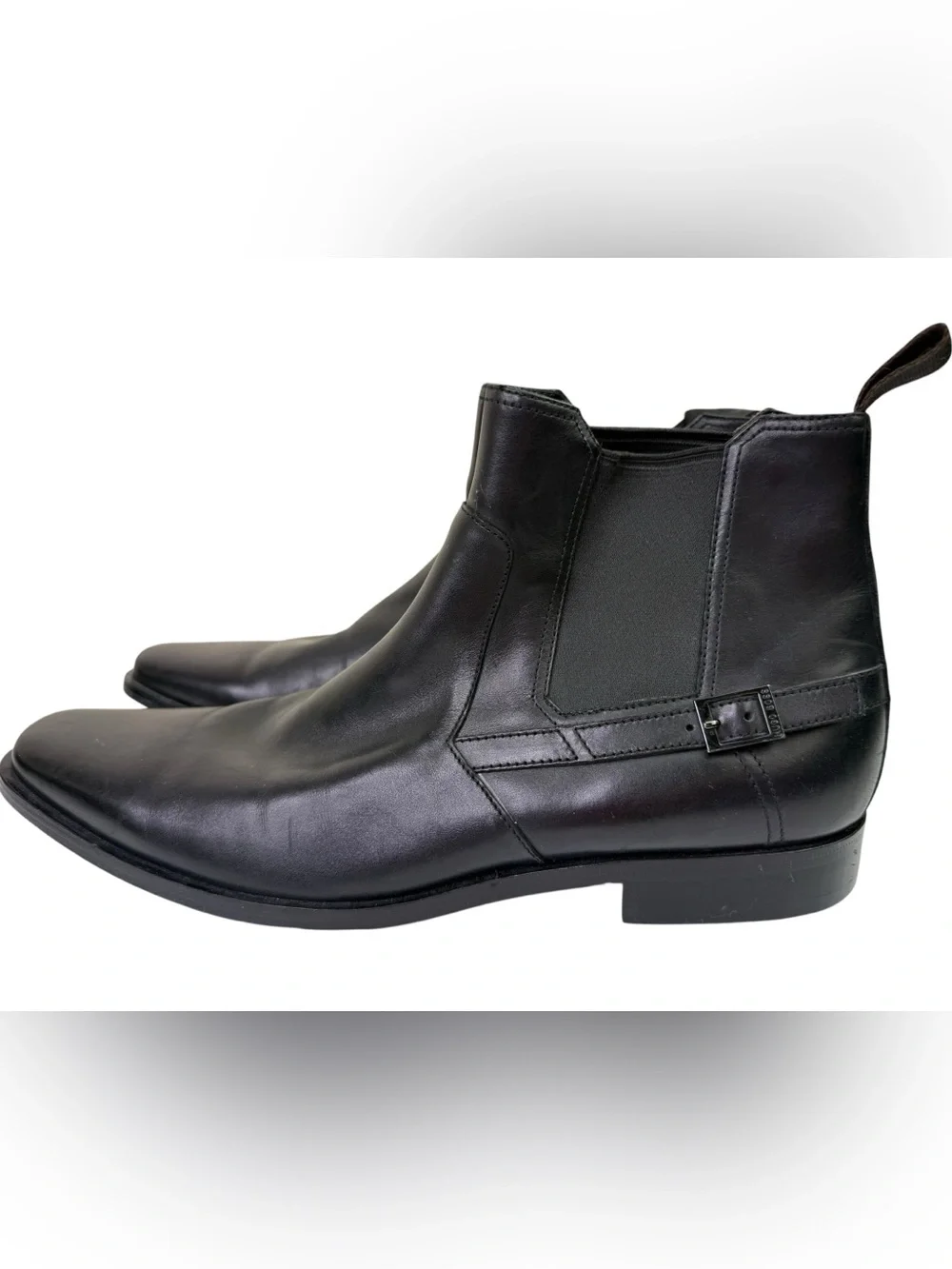 Hugo Boss Leather Boots Black Size 10.5 Men’s